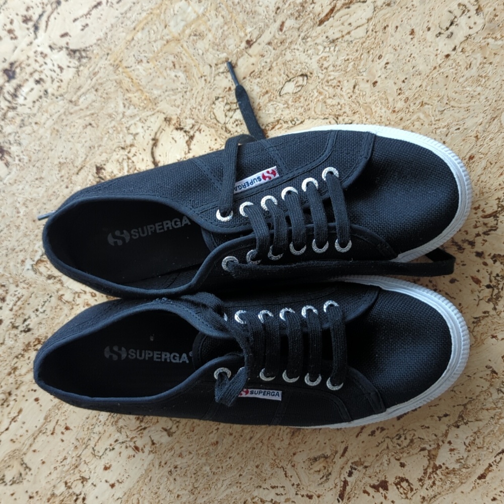Superga Black Size 39 Sneakers